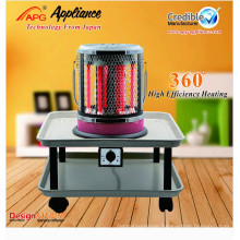 Movable electric 2000w quartz heater with table